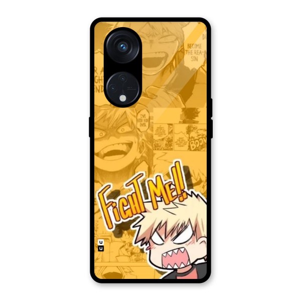 Fight Me Challenge Glass Back Case for Reno8 T 5G