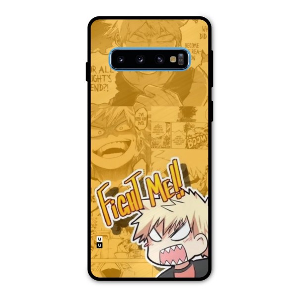 Fight Me Challenge Metal Back Case for Galaxy S10