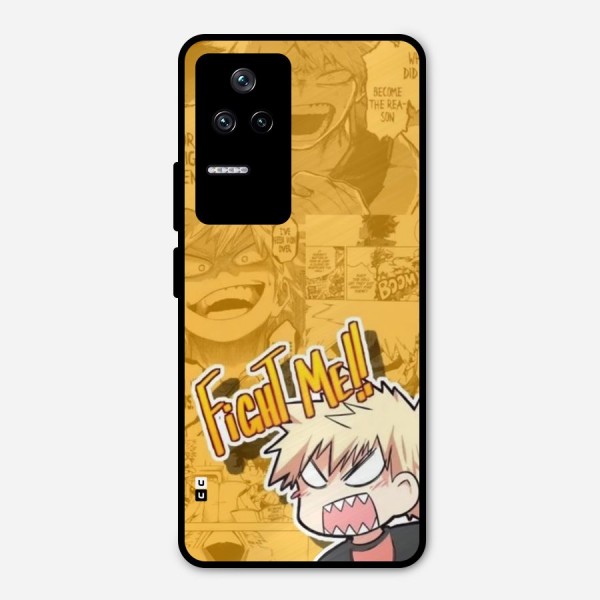 Fight Me Challenge Metal Back Case for Poco F4 5G