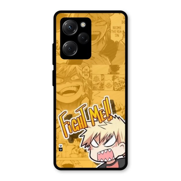 Fight Me Challenge Metal Back Case for Poco X5 Pro