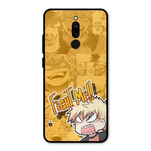 Fight Me Challenge Metal Back Case for Redmi 8