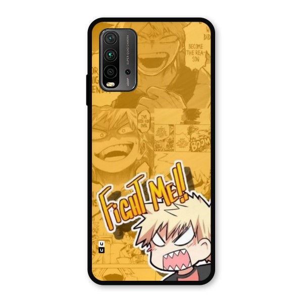 Fight Me Challenge Metal Back Case for Redmi 9 Power