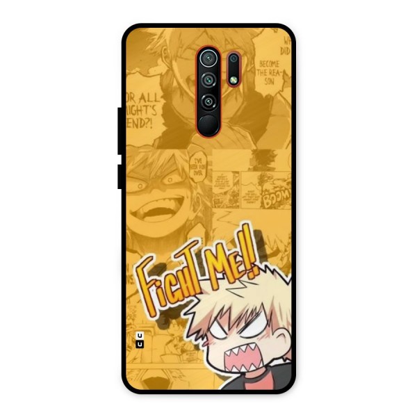 Fight Me Challenge Metal Back Case for Redmi 9 Prime