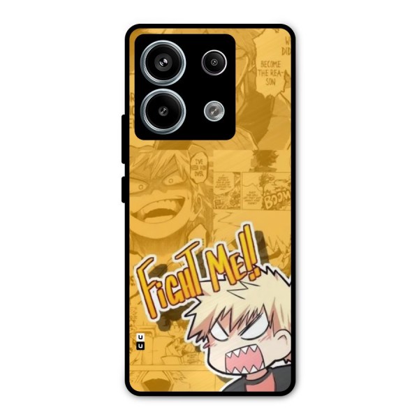 Fight Me Challenge Metal Back Case for Redmi Note 13 Pro 5G
