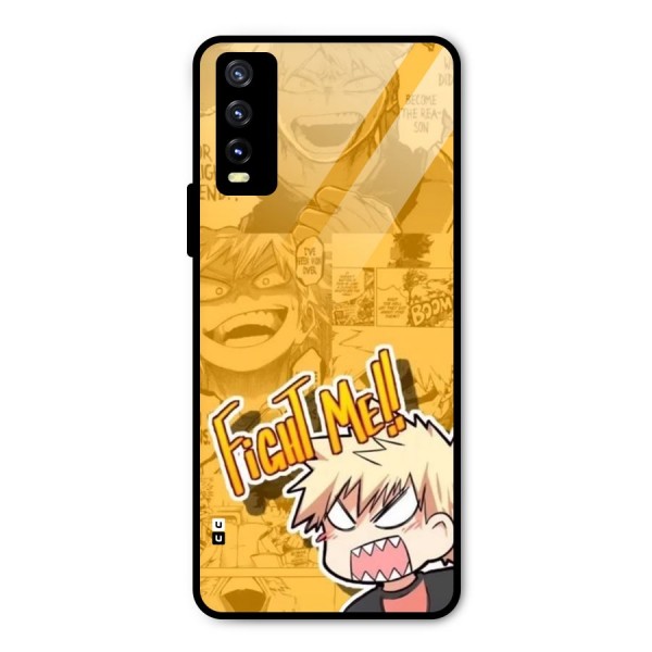 Fight Me Challenge Metal Back Case for Vivo Y20 2021