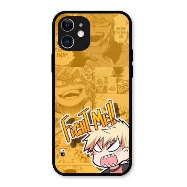 Fight Me Challenge Metal Back Case for iPhone 12