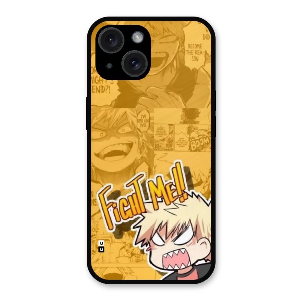 Fight Me Challenge Metal Back Case for iPhone 15