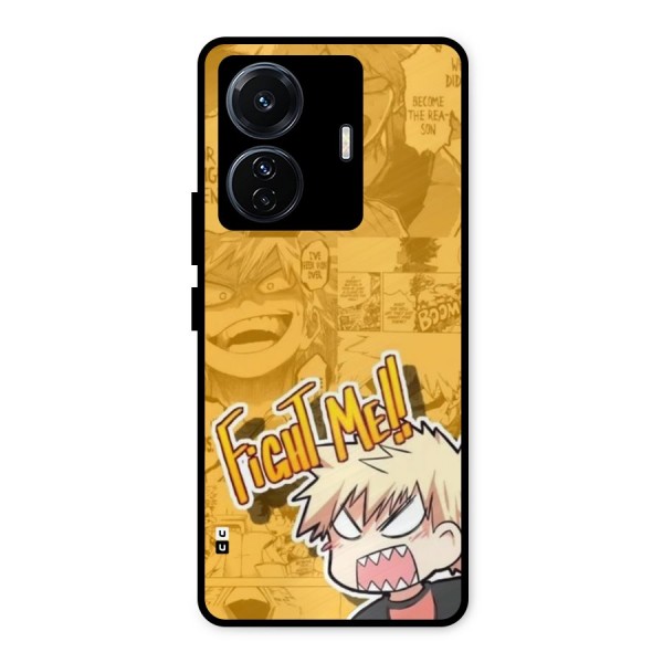 Fight Me Challenge Metal Back Case for iQOO Z6