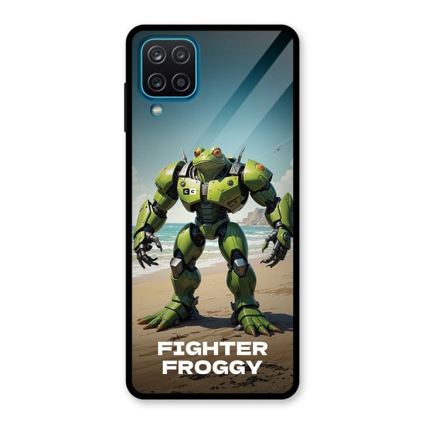 Fighter Froggy Glass Back Case for Galaxy A12