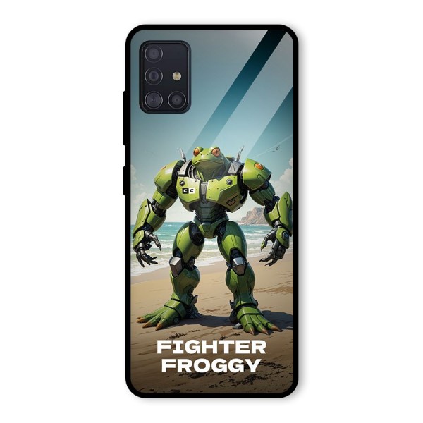 Fighter Froggy Glass Back Case for Galaxy A51