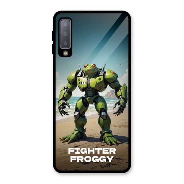 Fighter Froggy Glass Back Case for Galaxy A7 (2018)