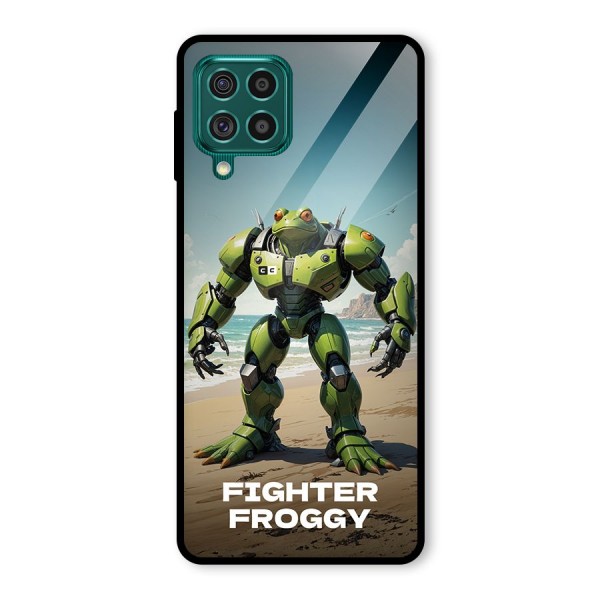 Fighter Froggy Glass Back Case for Galaxy F62