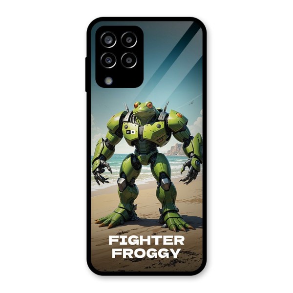 Fighter Froggy Glass Back Case for Galaxy M33