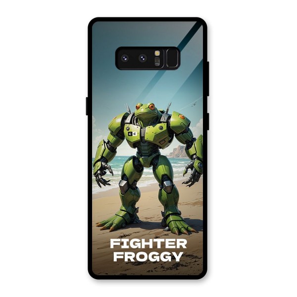 Fighter Froggy Glass Back Case for Galaxy Note 8