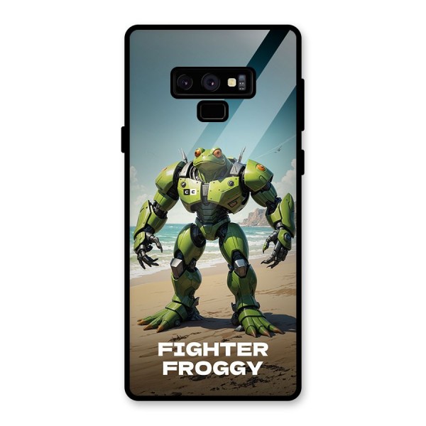 Fighter Froggy Glass Back Case for Galaxy Note 9