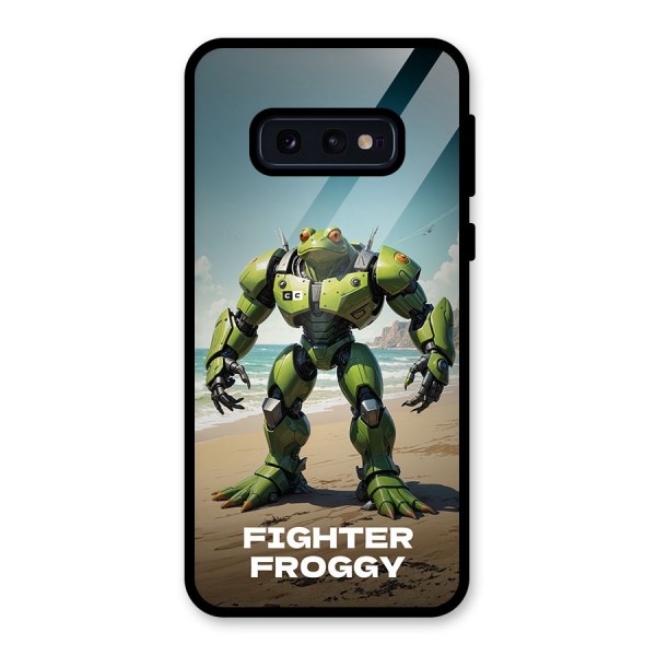 Fighter Froggy Glass Back Case for Galaxy S10e