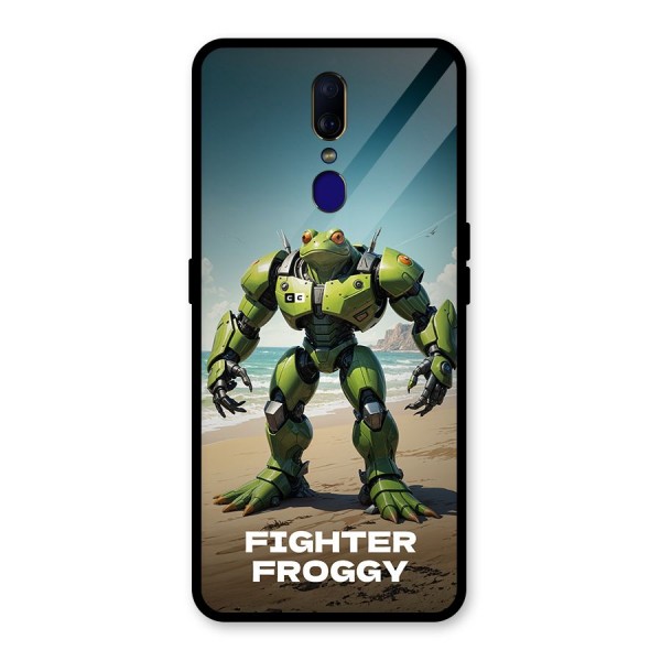 Fighter Froggy Glass Back Case for Oppo F11