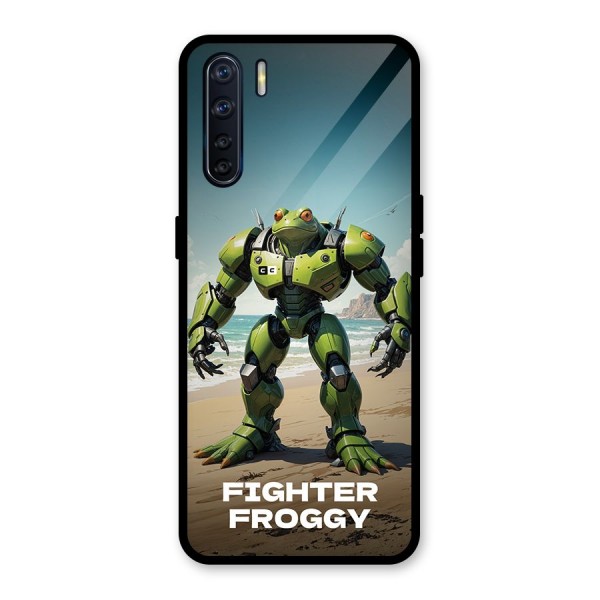 Fighter Froggy Glass Back Case for Oppo F15