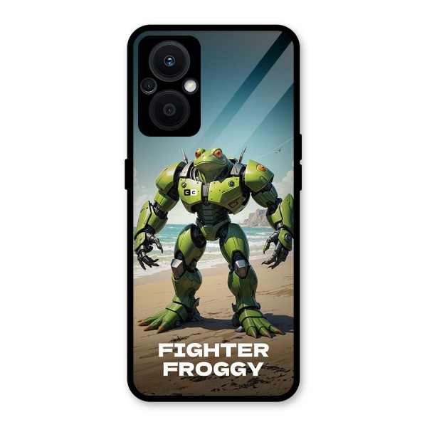 Fighter Froggy Glass Back Case for Oppo F21s Pro 5G