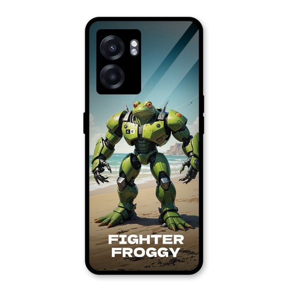 Fighter Froggy Glass Back Case for Oppo K10 (5G)