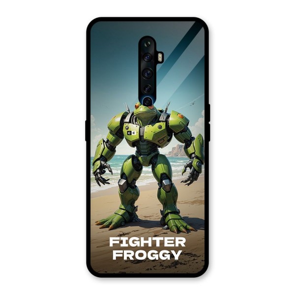 Fighter Froggy Glass Back Case for Oppo Reno2 F