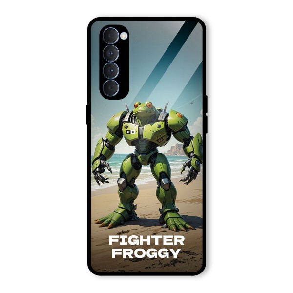 Fighter Froggy Glass Back Case for Oppo Reno4 Pro