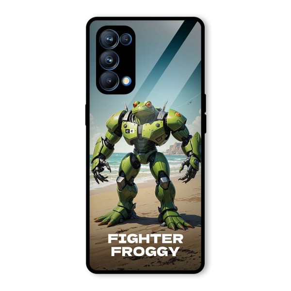 Fighter Froggy Glass Back Case for Oppo Reno5 Pro 5G