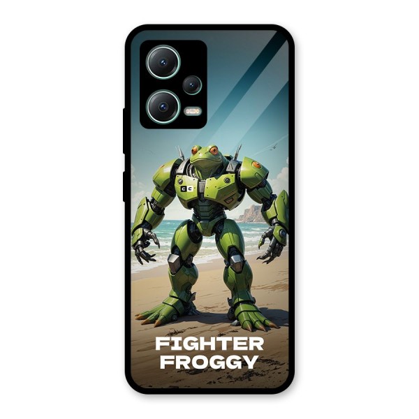 Fighter Froggy Glass Back Case for Poco X5