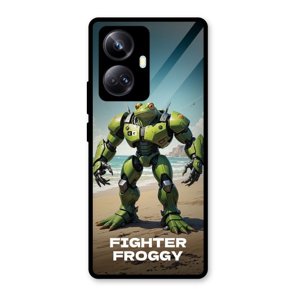 Fighter Froggy Glass Back Case for Realme 10 Pro Plus