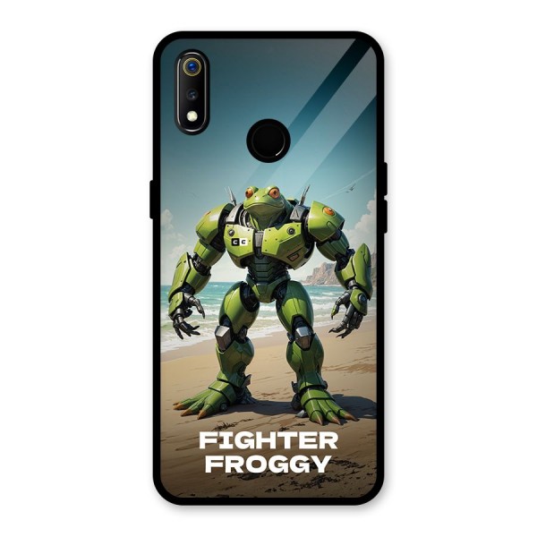 Fighter Froggy Glass Back Case for Realme 3