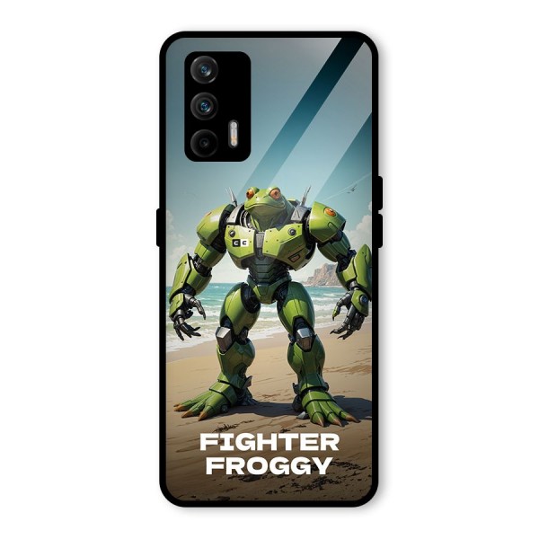 Fighter Froggy Glass Back Case for Realme X7 Max