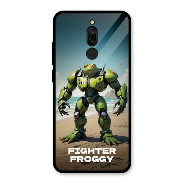 Fighter Froggy Glass Back Case for Redmi 8