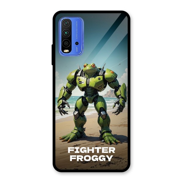 Fighter Froggy Glass Back Case for Redmi 9 Power