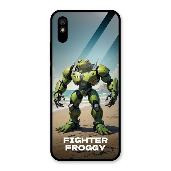 Fighter Froggy Glass Back Case for Redmi 9i