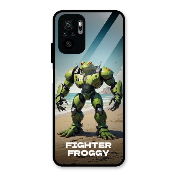 Fighter Froggy Glass Back Case for Redmi Note 11 SE