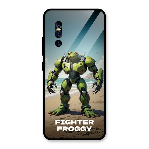 Fighter Froggy Glass Back Case for Vivo V15 Pro