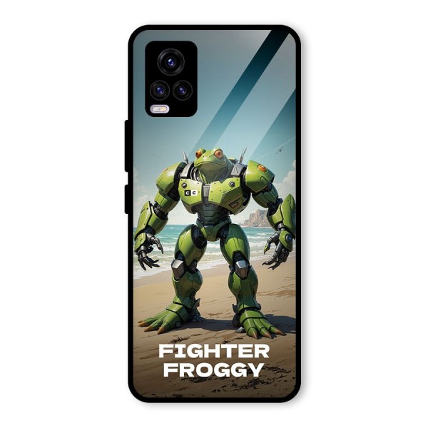 Fighter Froggy Glass Back Case for Vivo V20