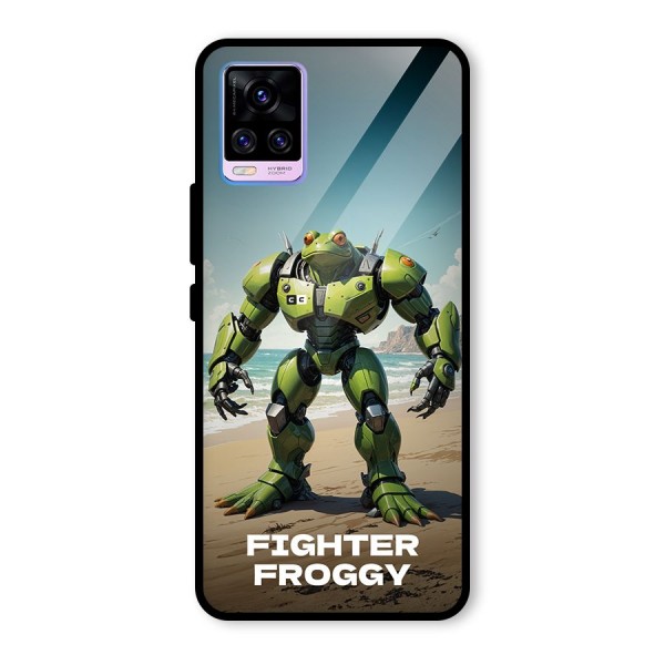 Fighter Froggy Glass Back Case for Vivo V20 Pro