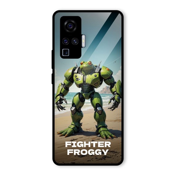 Fighter Froggy Glass Back Case for Vivo X50 Pro