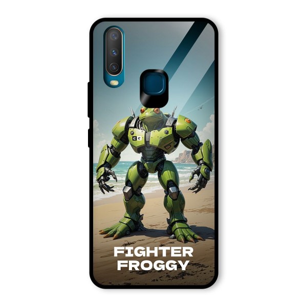 Fighter Froggy Glass Back Case for Vivo Y12