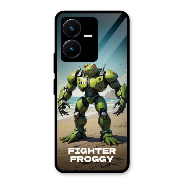 Fighter Froggy Glass Back Case for Vivo Y22