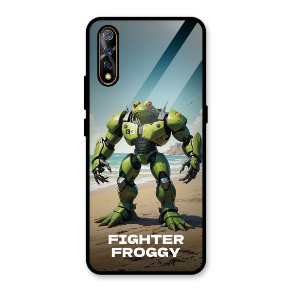 Fighter Froggy Glass Back Case for Vivo Z1x