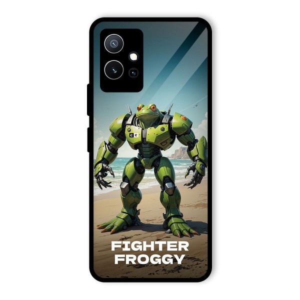 Fighter Froggy Glass Back Case for Vivo iQOO Z6