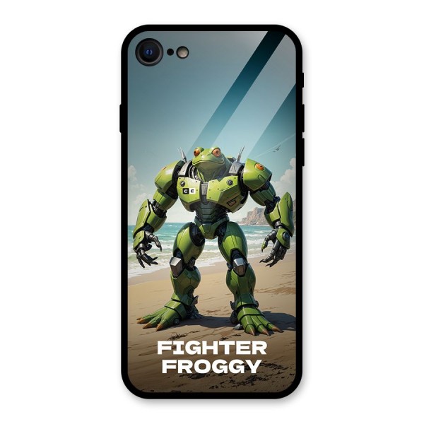 Fighter Froggy Glass Back Case for iPhone 8