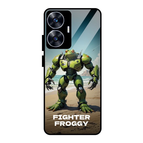 Fighter Froggy Glass Back Case for realme C55