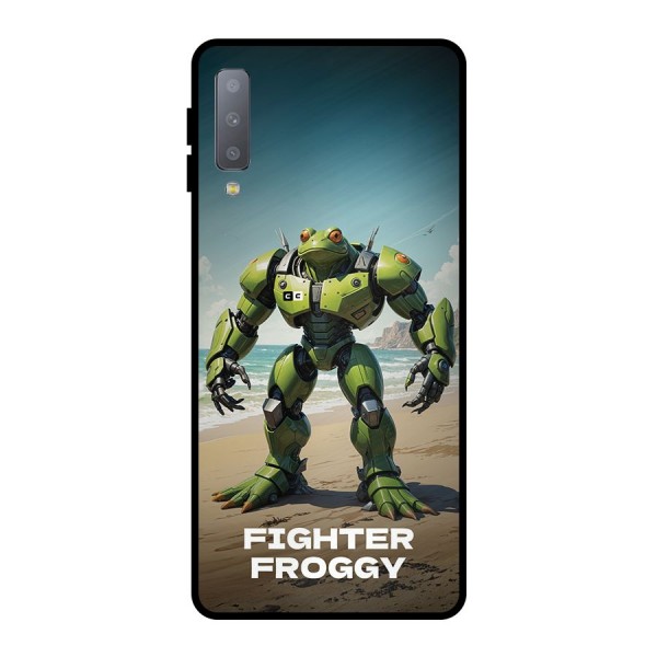 Fighter Froggy Metal Back Case for Galaxy A7 (2018)