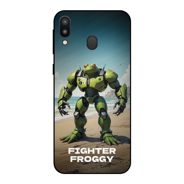 Fighter Froggy Metal Back Case for Galaxy M20