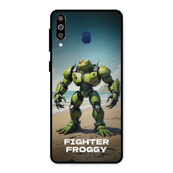 Fighter Froggy Metal Back Case for Galaxy M30