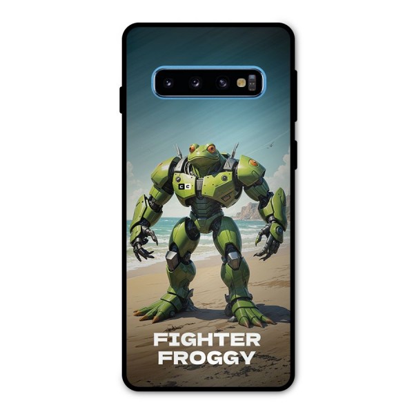 Fighter Froggy Metal Back Case for Galaxy S10