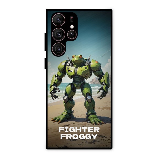 Fighter Froggy Metal Back Case for Galaxy S22 Ultra 5G